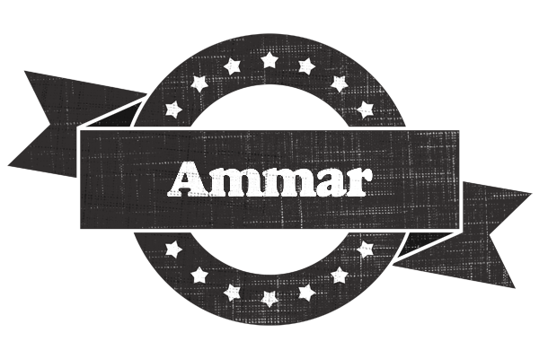 Ammar grunge logo