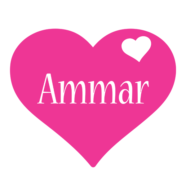 Ammar love-heart logo