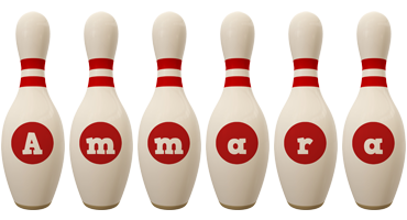 Ammara bowling-pin logo