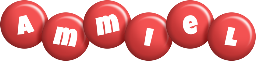 Ammiel candy-red logo