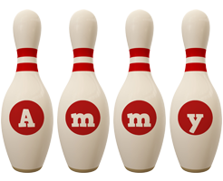 Ammy bowling-pin logo