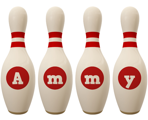 Ammy bowling-pin logo