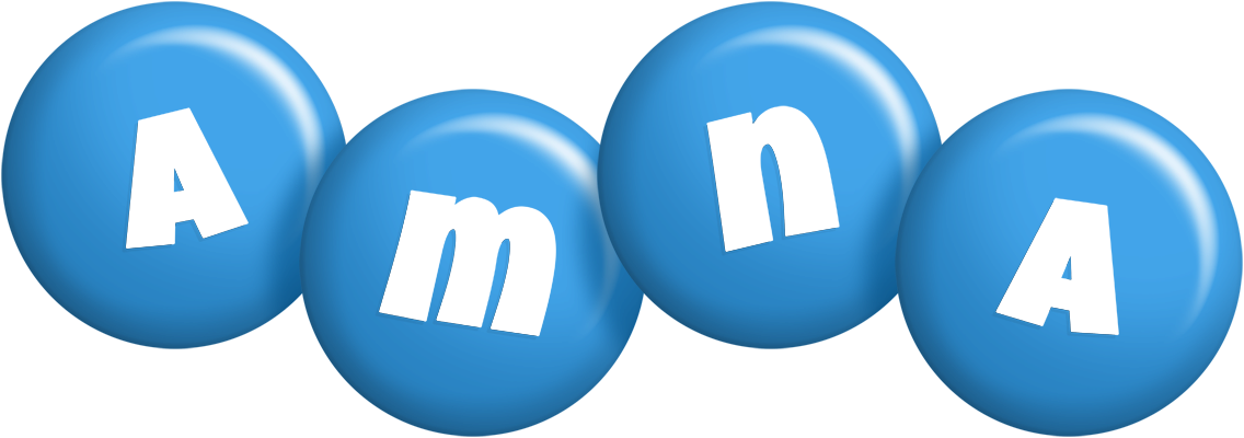 Amna candy-blue logo