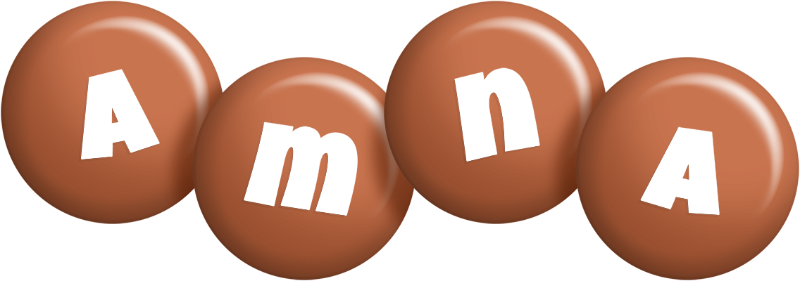 Amna candy-brown logo