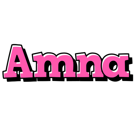 Amna girlish logo
