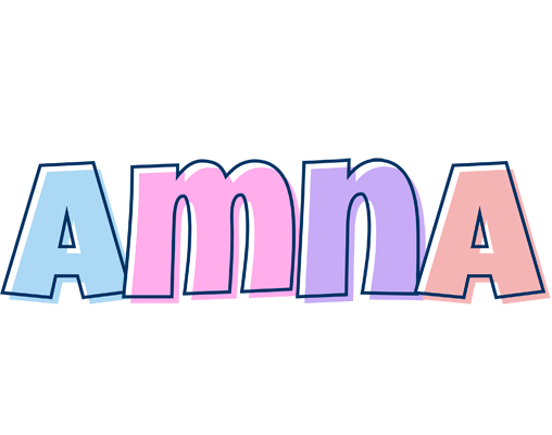Amna pastel logo