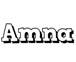 Amna snowing logo