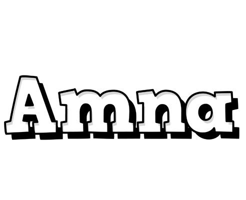 Amna snowing logo