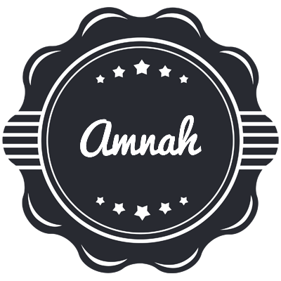 Amnah badge logo