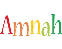 Amnah birthday logo