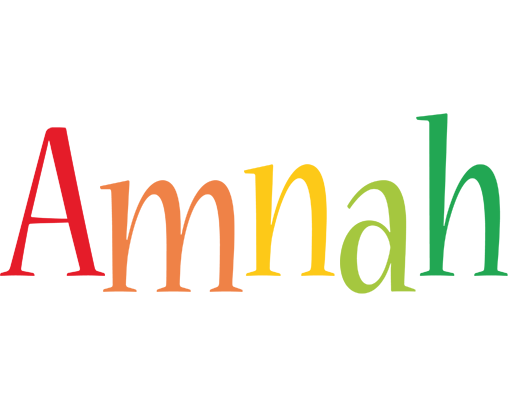 Amnah birthday logo