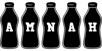 Amnah bottle logo