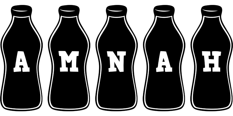 Amnah bottle logo