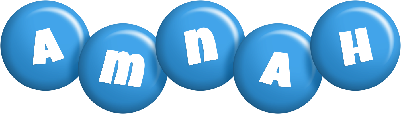 Amnah candy-blue logo