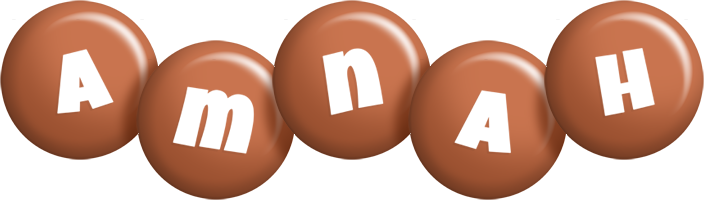 Amnah candy-brown logo