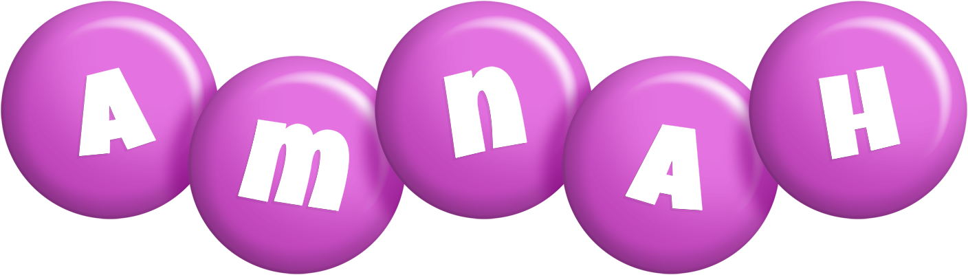 Amnah candy-purple logo