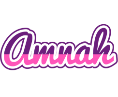 Amnah cheerful logo