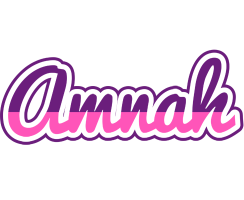Amnah cheerful logo
