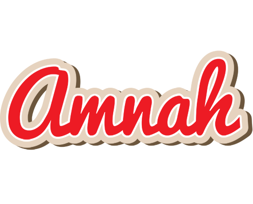 Amnah chocolate logo