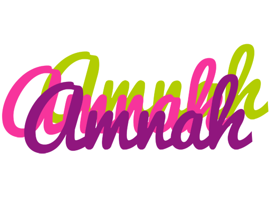 Amnah flowers logo