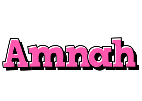 Amnah girlish logo