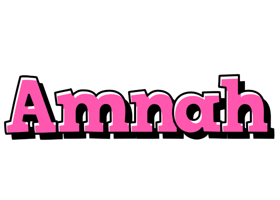 Amnah girlish logo
