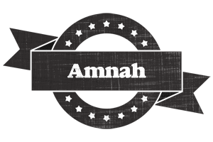 Amnah grunge logo