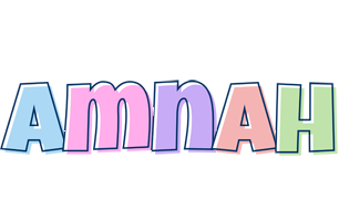 Amnah pastel logo