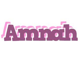 Amnah relaxing logo