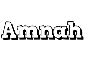 Amnah snowing logo