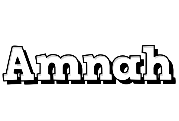 Amnah snowing logo