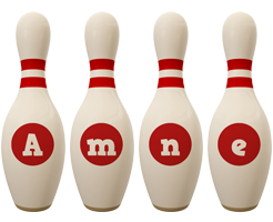 Amne bowling-pin logo