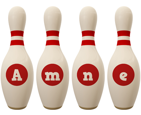 Amne bowling-pin logo