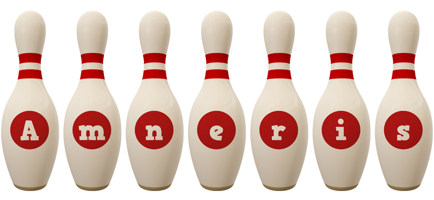 Amneris bowling-pin logo