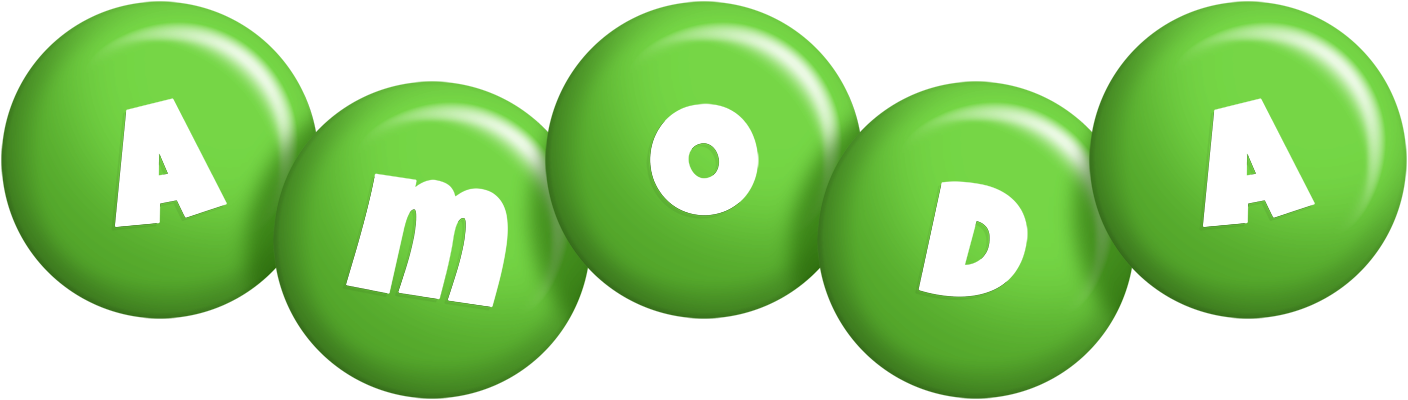 Amoda candy-green logo