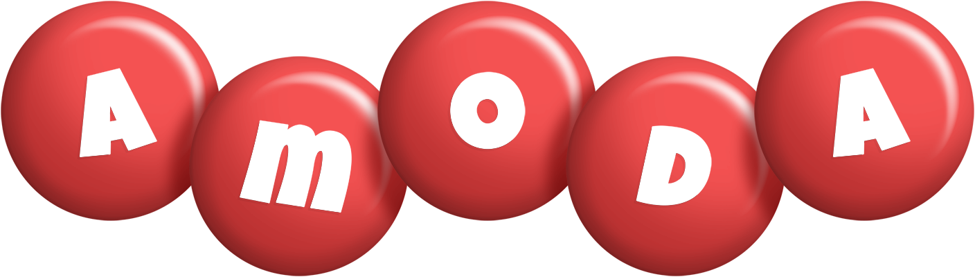 Amoda candy-red logo