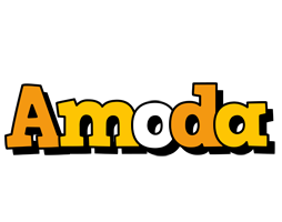 Amoda cartoon logo