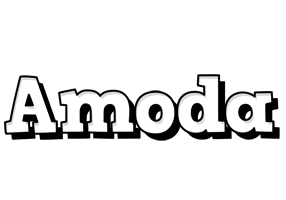 Amoda snowing logo