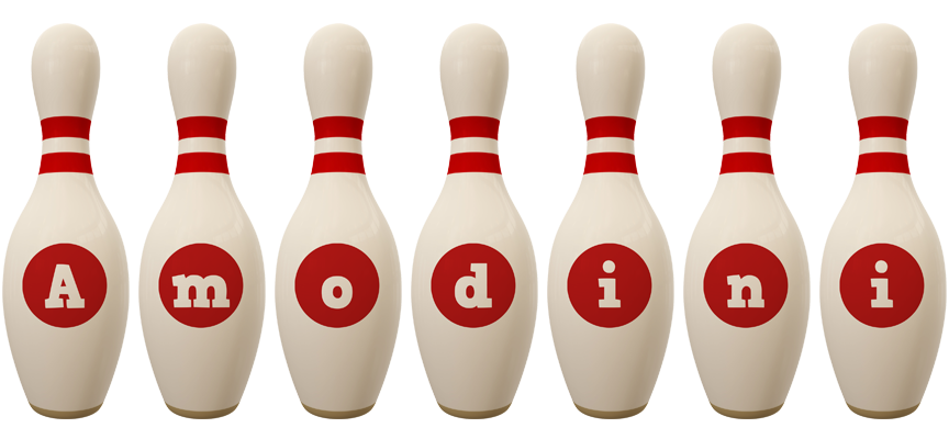 Amodini bowling-pin logo