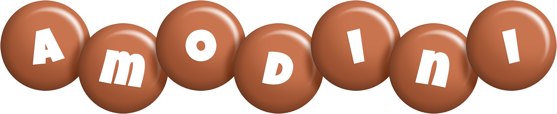 Amodini candy-brown logo