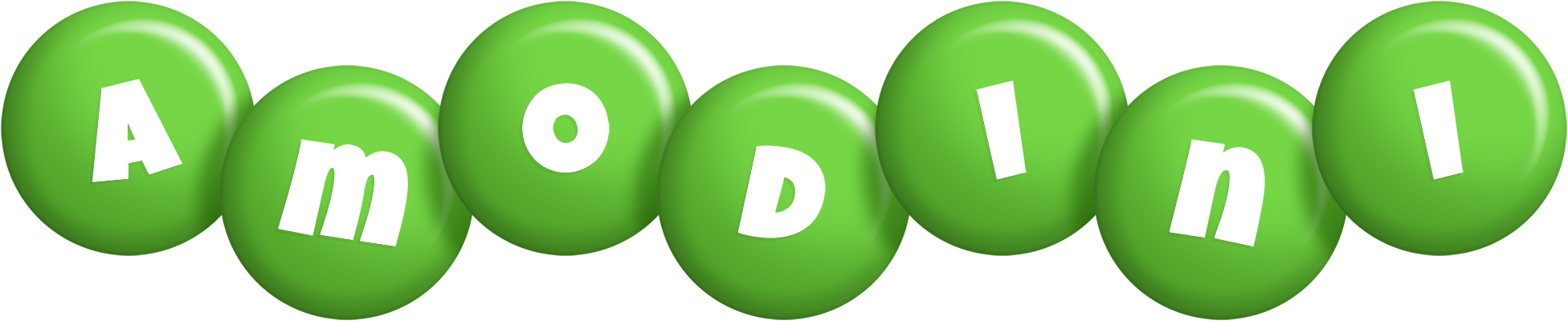 Amodini candy-green logo