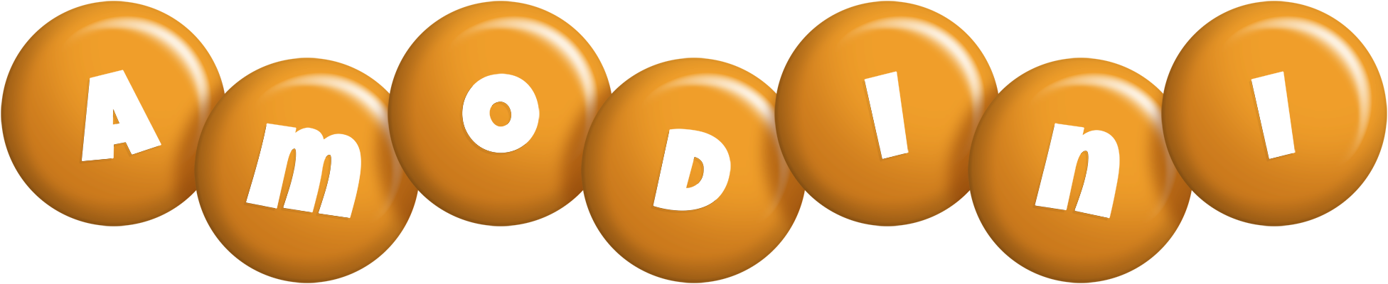 Amodini candy-orange logo