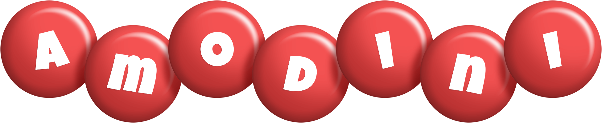 Amodini candy-red logo