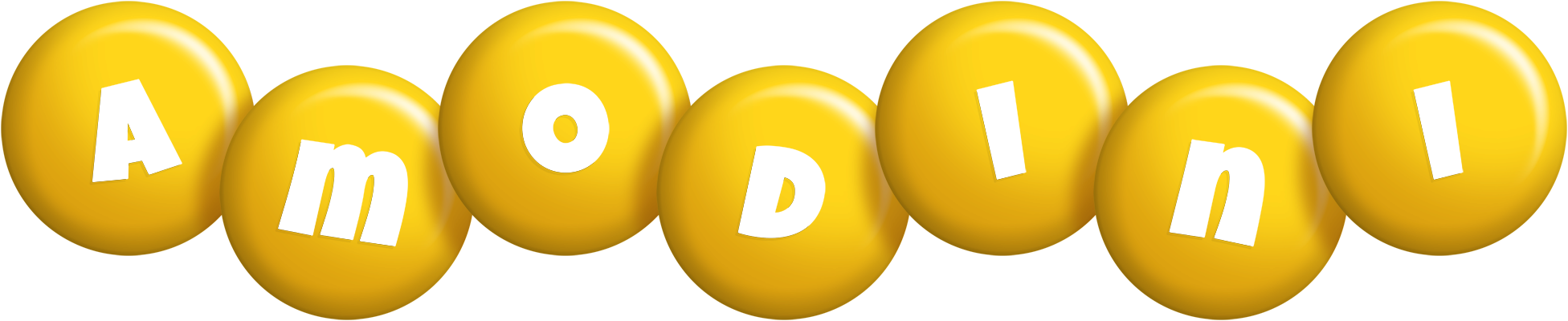 Amodini candy-yellow logo