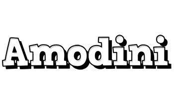 Amodini snowing logo