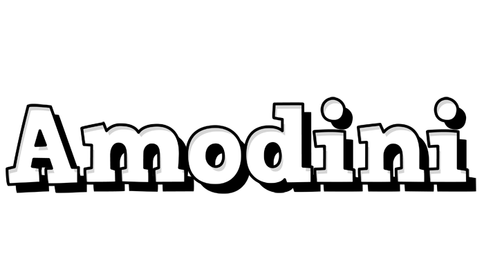 Amodini snowing logo