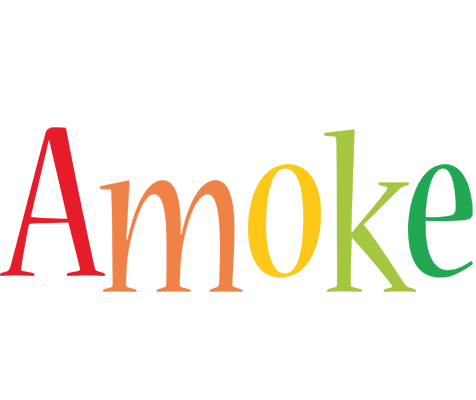 Amoke birthday logo