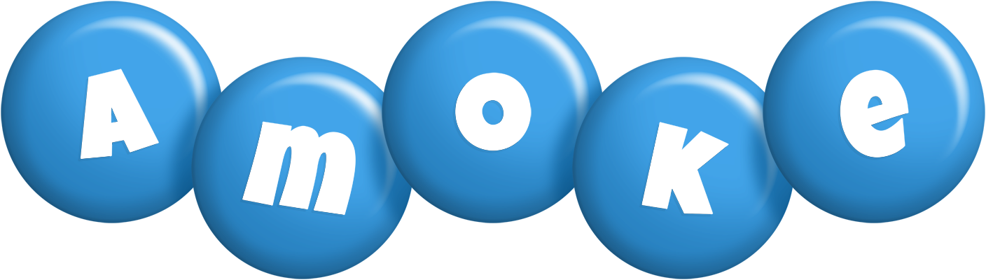 Amoke candy-blue logo
