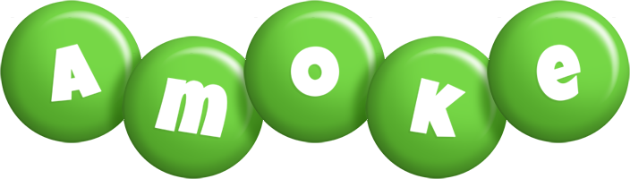Amoke candy-green logo