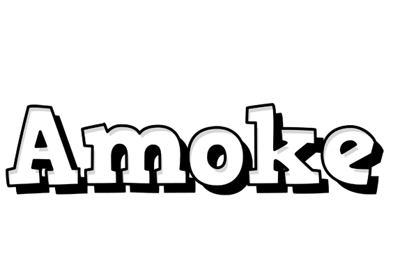 Amoke snowing logo